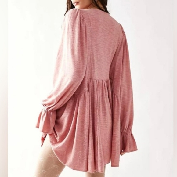 Free People Don't Call Me Baby Tunic Dress Revolve Medium Oversized Boho Western - Picture 5 of 11
